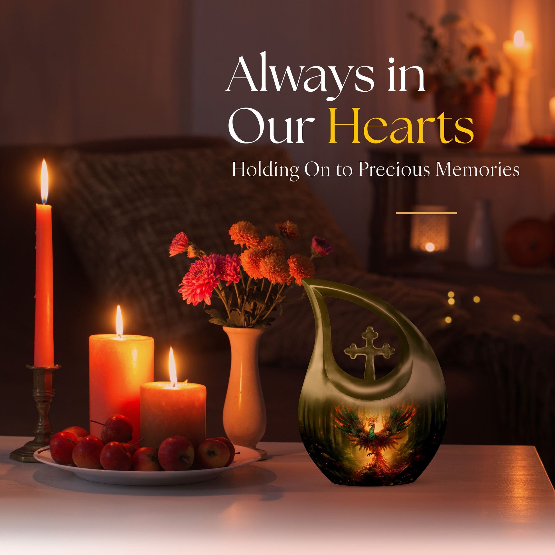 10 inch Arafed Bird Urn, 