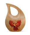 10-inch large Bird With Red Urn,