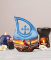 10-inch Cardinal Bird themed Aluminum Cremation Urn