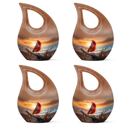 Cardinal Bird-designed cremation urn 