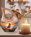 Cardinal Bird-designed cremation urn 
