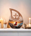 Cardinal Bird-designed cremation urn 