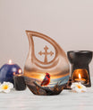 Cardinal Bird-designed cremation urn 