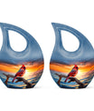 10-inch Cardinal Bird Urn 