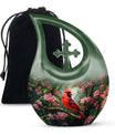 Cross Drop designed Cardinal Bird Urn