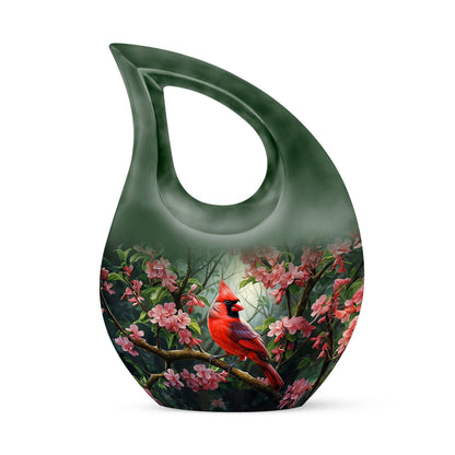 Cross Drop designed Cardinal Bird Urn