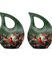 Cross Drop designed Cardinal Bird Urn