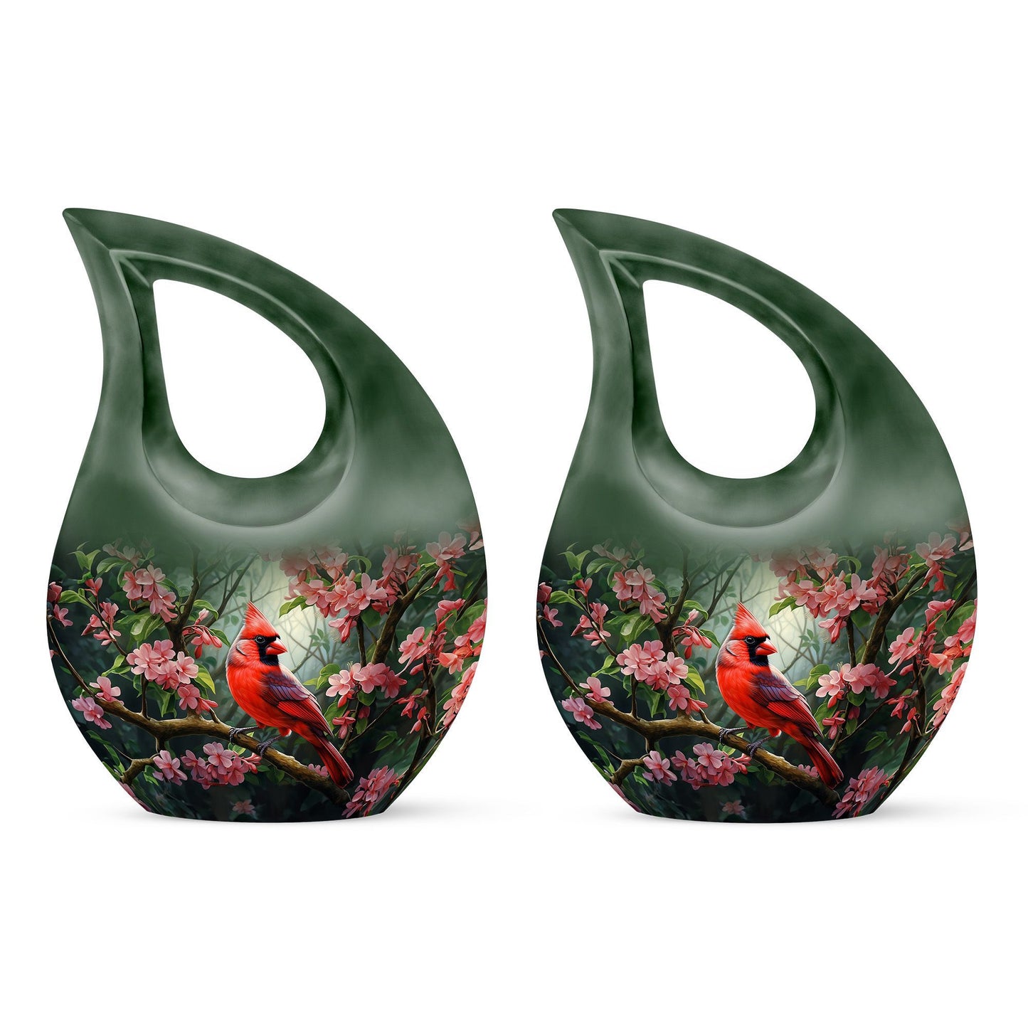 Cross Drop designed Cardinal Bird Urn