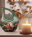 Cross Drop designed Cardinal Bird Urn