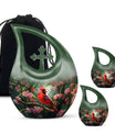 Cross Drop designed Cardinal Bird Urn