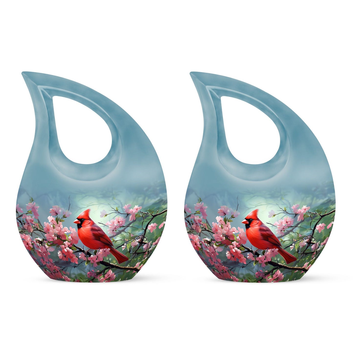 10-inch Cardinal Bird urn