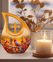 Medium sized Cardinal Bird Urn 