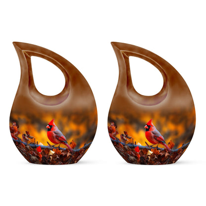 Large 10-inch Cardinal Bird Urn