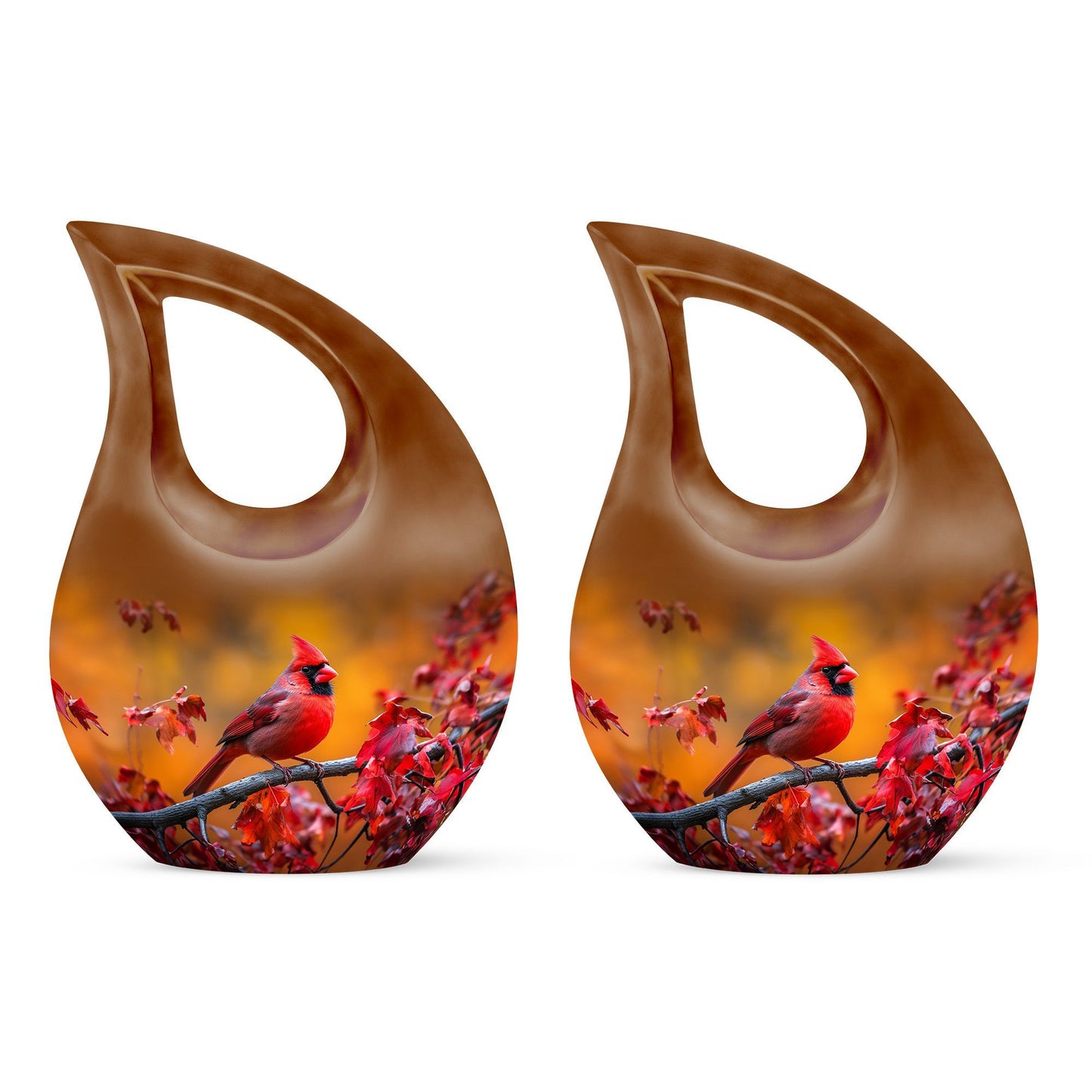 10 inch Cardinal Bird Urn