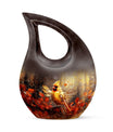 10-inch Cardinal Bird Urn 