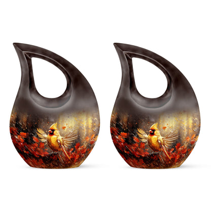 10-inch Cardinal Bird Urn 