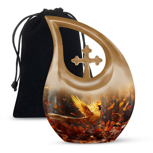 Customizable 10-inch Cardinal Bird Urn