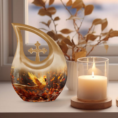 Customizable 10-inch Cardinal Bird Urn