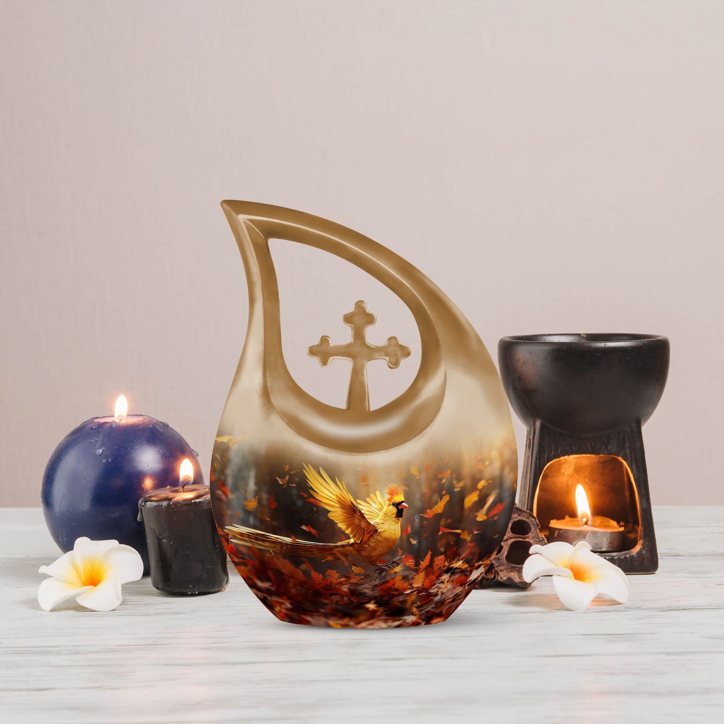 Customizable 10-inch Cardinal Bird Urn