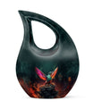 Large hummingbird cremation urn,