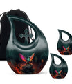Large hummingbird cremation urn,
