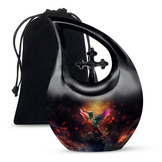 10-Inch Humming Bird Urn, 