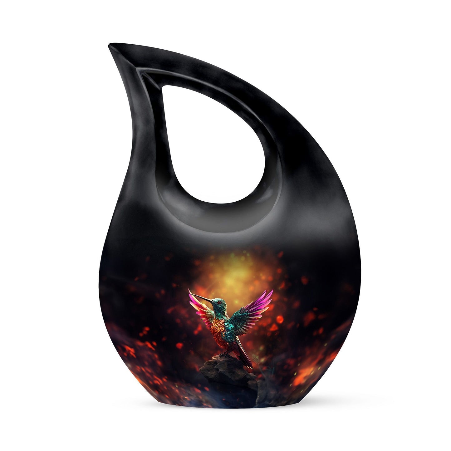 10-Inch Humming Bird Urn, 