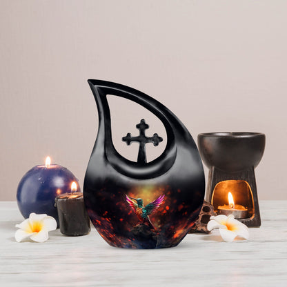 10-Inch Humming Bird Urn, 