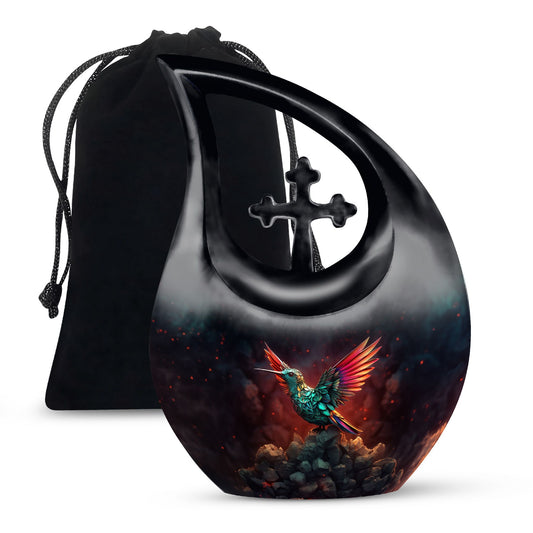 10 inch aluminium Humming Bird Urn 