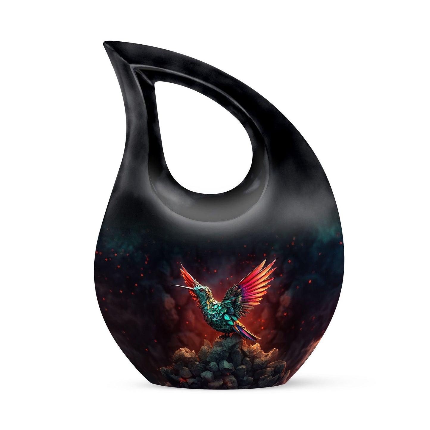 10 inch aluminium Humming Bird Urn 