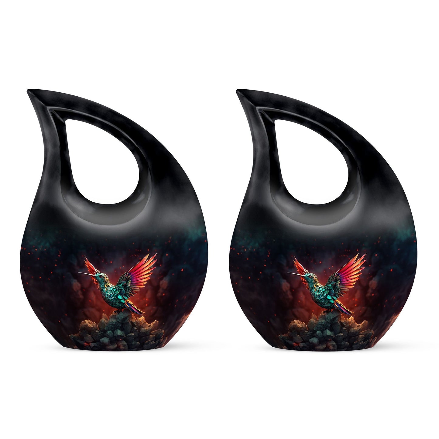 10 inch aluminium Humming Bird Urn 