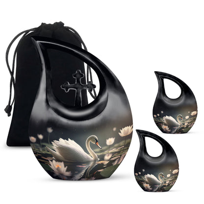 10-inch Swan Urn 