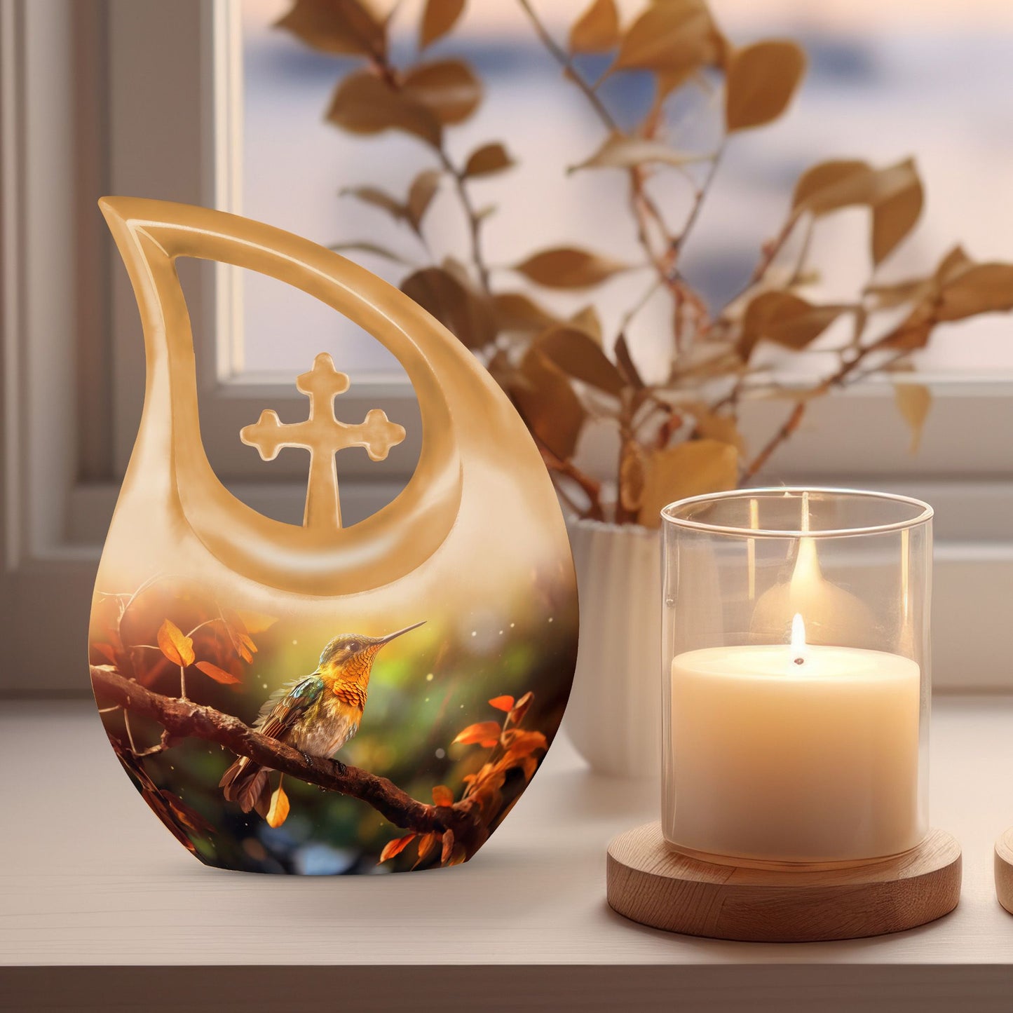 10-inch Aluminium Bird Urn 