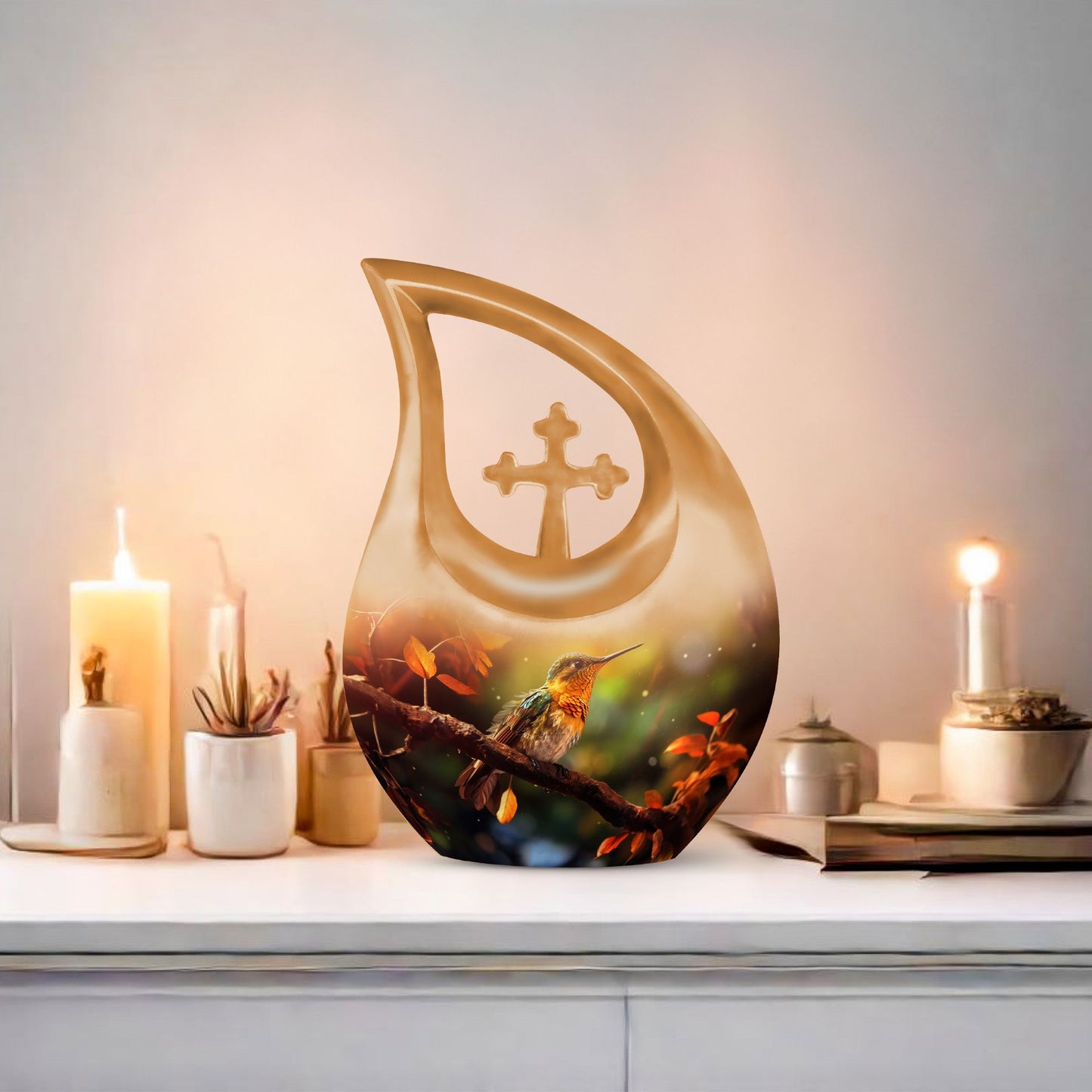 10-inch Aluminium Bird Urn 