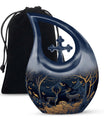 10-inch Deer Foreground Moon Urn