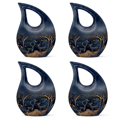 10-inch Deer Foreground Moon Urn