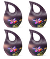 Elegant Colorful Butterfly Burial Urn - Mini Urn For Ashes For Women