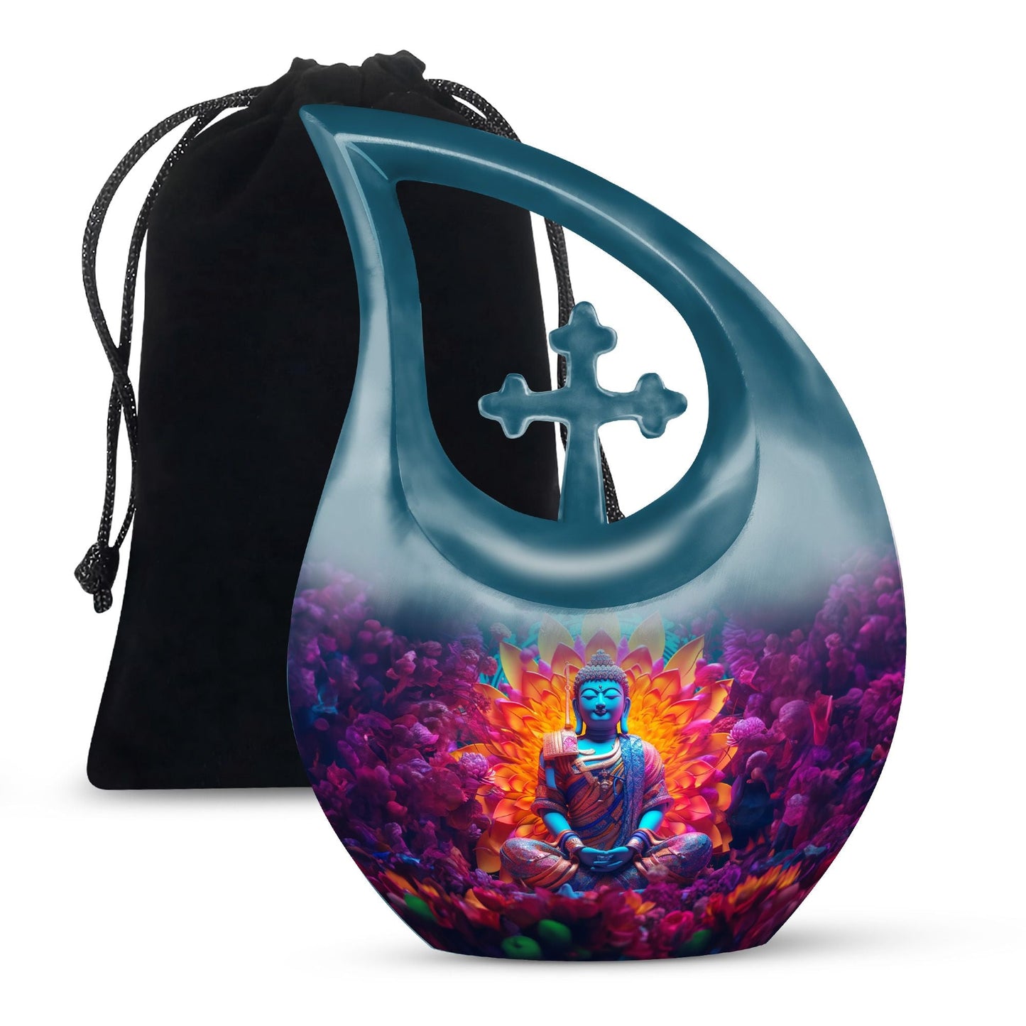 Personalized Galaxy Cremation Urn for Women - 10-inch, 200 cu in - Yatskia