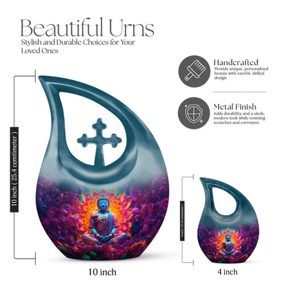 Personalized Galaxy Cremation Urn for Women - 10-inch, 200 cu in - Yatskia