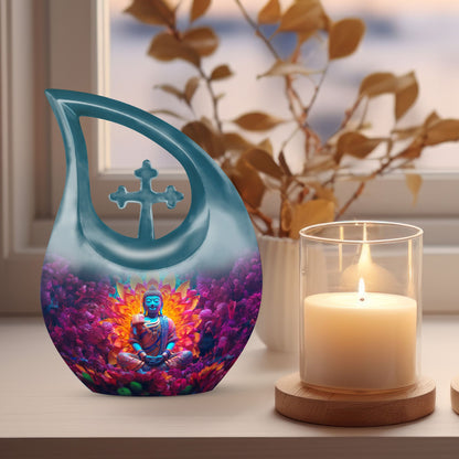 Personalized Galaxy Cremation Urn for Women - 10-inch, 200 cu in - Yatskia