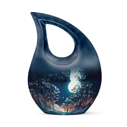 Personalized Galaxy Cremation Urn for Women - 10-inch, 200 cu in - Yatskia