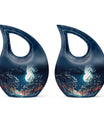 Beautiful Night Moon Cremation Urn - Tiny Urns For Women & Men