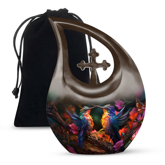 10 Inch Extra Large Humming Bird Urn 