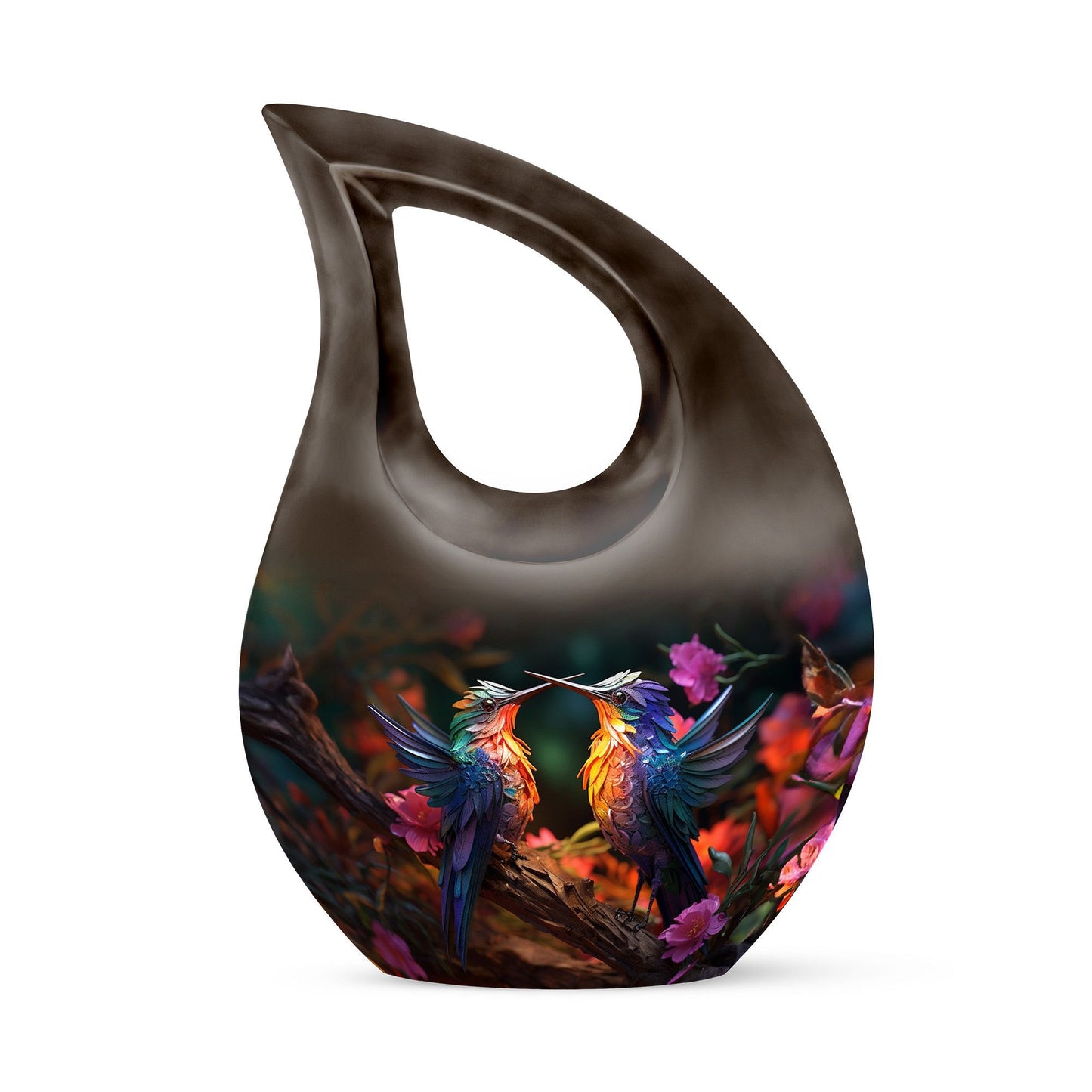 10 Inch Extra Large Humming Bird Urn 