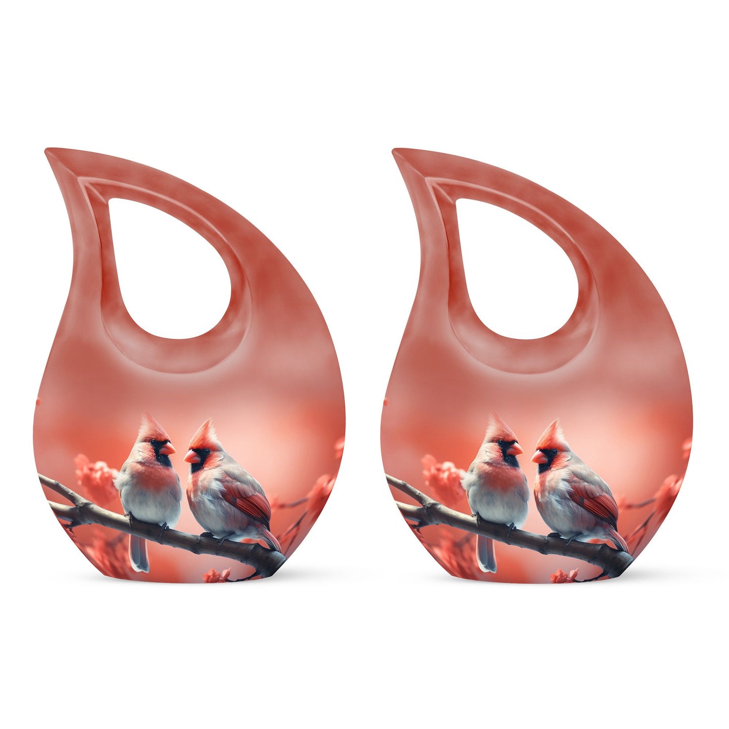 10-inch Cardinal Birds Urn 