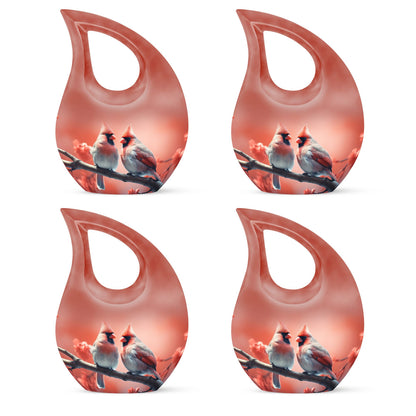 10-inch Cardinal Birds Urn 