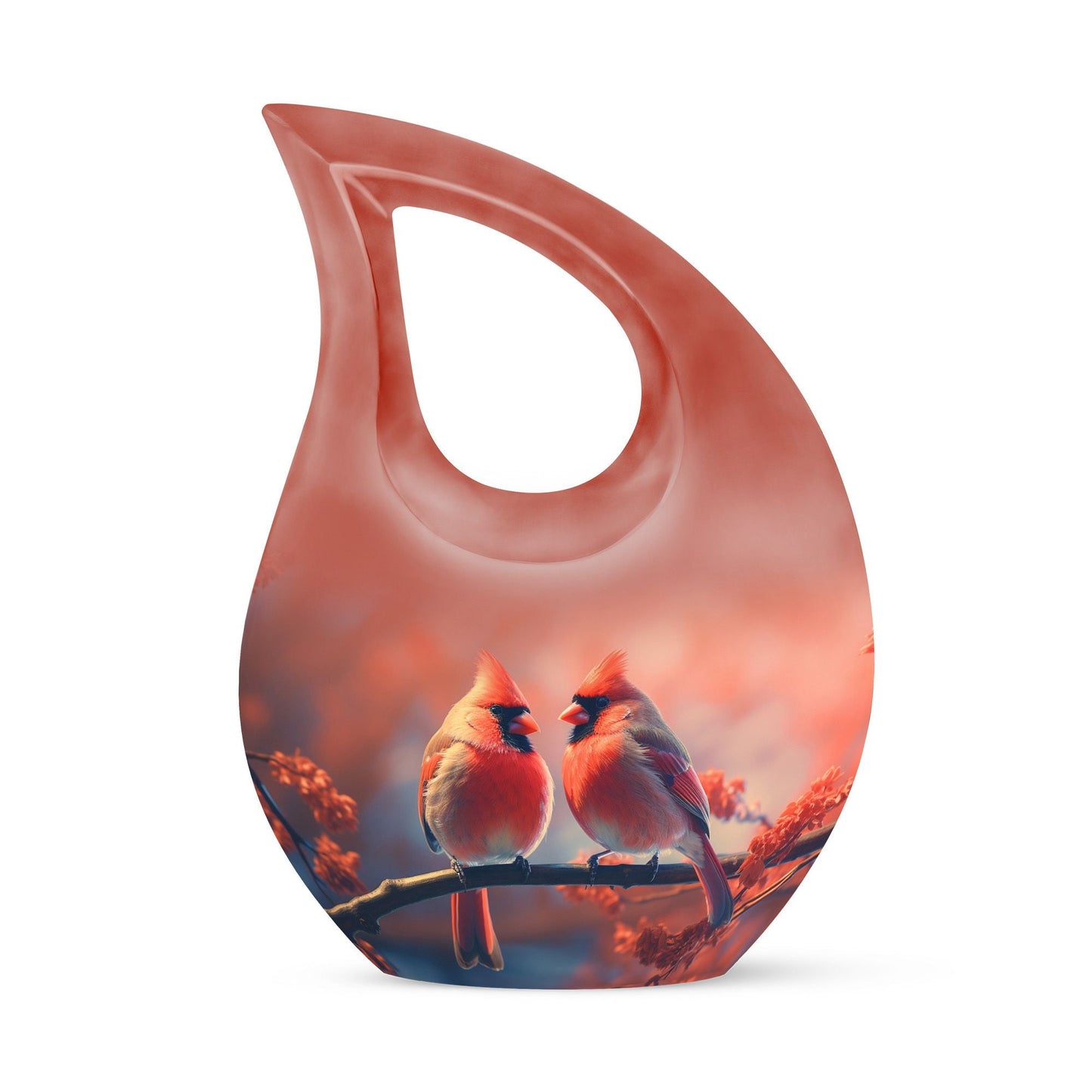 Humming Birds Pair Urn For Ashes - Bird Cremation Urn For Men