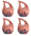 Humming Birds Pair Urn For Ashes - Bird Cremation Urn For Men