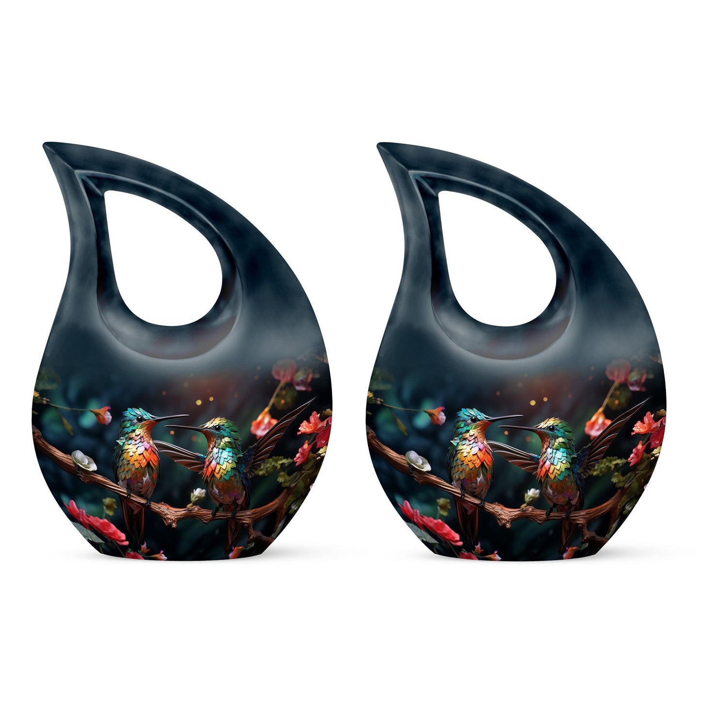 10-inch Cross Drop Humming Bird Urn