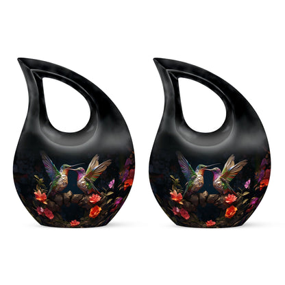 10-inch Humming Bird Cross Drop Urn 